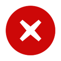 Red solid circle with cross