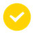 Yellow circle white tick icon.